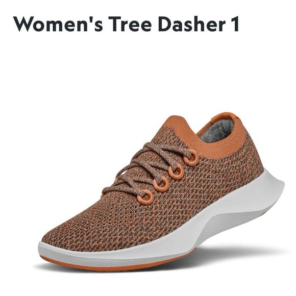 AllBirds Women’s Tree Dasher Burnt Orange White Sole Relay Running Shoes Sz 5.5 - Picture 10 of 11